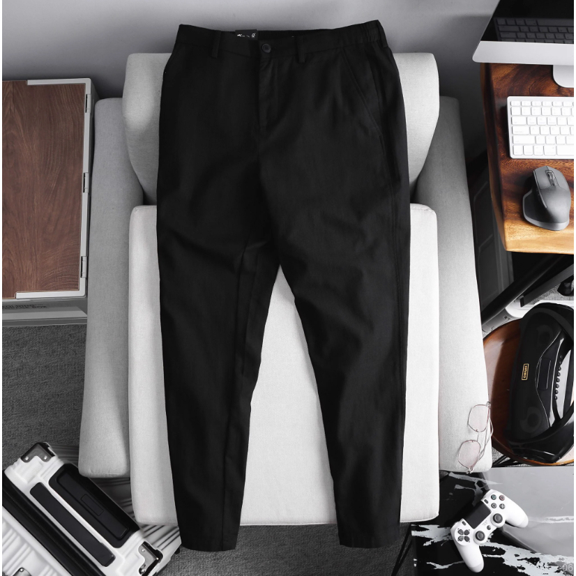 Quần Linen Nam ICONDENIM Phối Lưng Thun - QDID0006