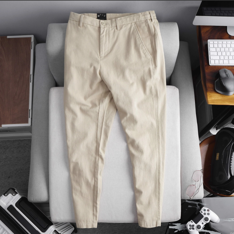 Quần Linen Nam ICONDENIM Phối Lưng Thun - QDID0006