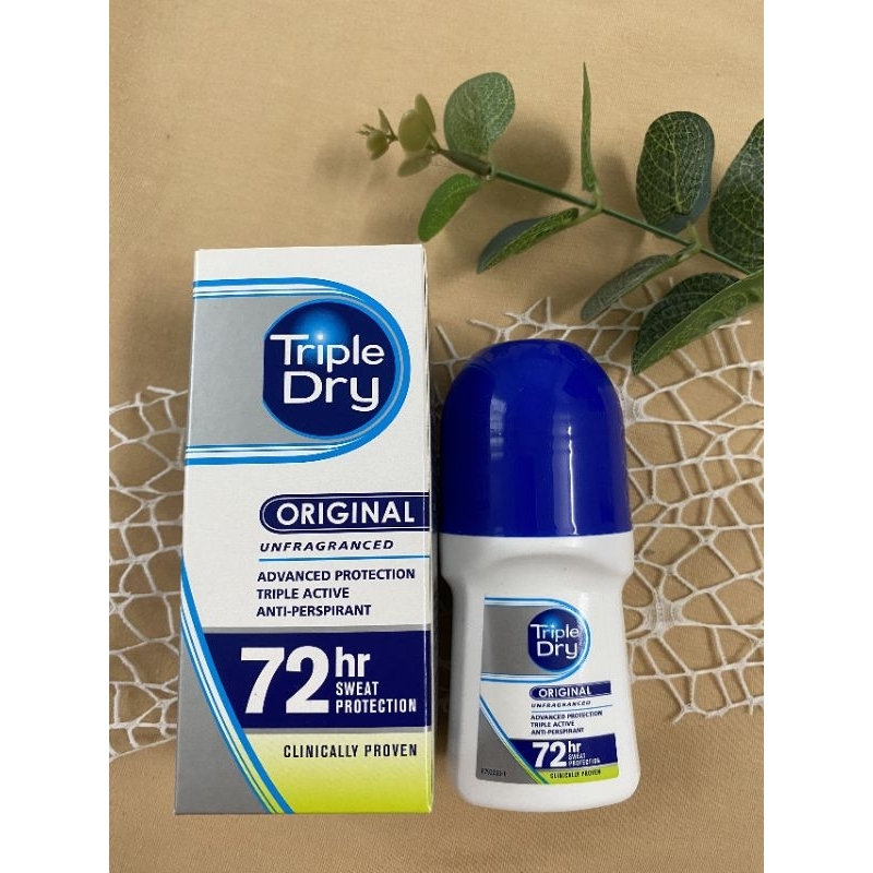 Triple Dry lăn khử mùi mồ hôi 50ml UK chính hãng
