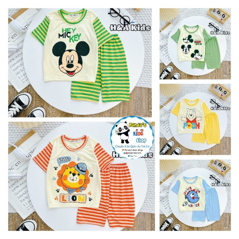 (7-30kg) TN quần lửng màu sọc minlybaby