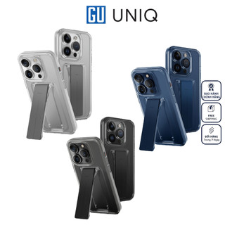 Ốp uniq hybrid heldro mount dành cho iphone 15 pro/ 15 pro max có dải mountgrip™ dể dàng thao tác bằng một tay