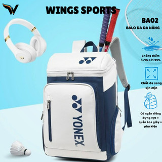 Balo cầu lông chống nước BA02 YONEX_1408 Badminton Bag 46*18*32CM dành cho tập luyện và thi đấu
