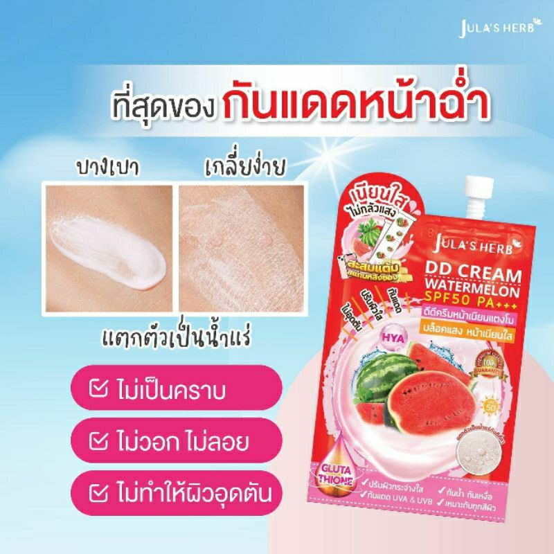 🍉 Kem chống nắng 🌞Jula's HERB✨ làm sáng da  dưa hấu 🍉