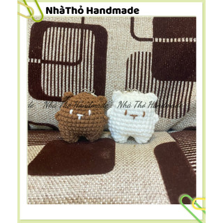 [ Handmade ] Móc khóa len con gấu