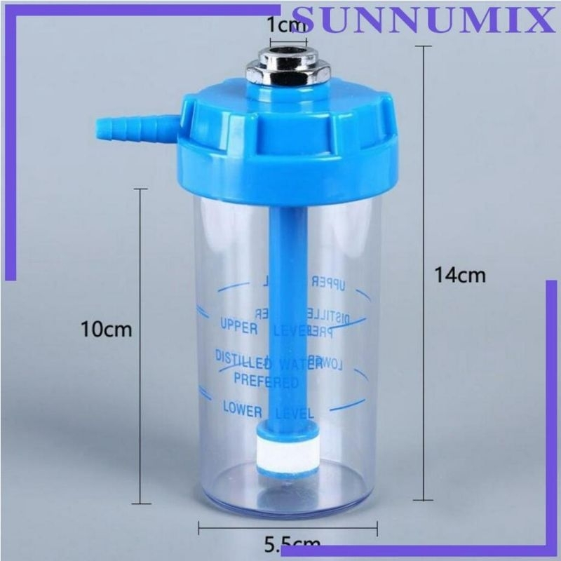 Bình tạo ẩm kèm dây thở dùng cho đồng hồ oxy y tế