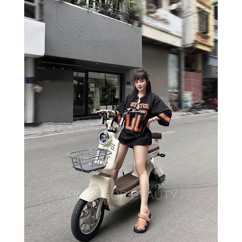 Áo Phông Bóng Chày Viền Cam L1