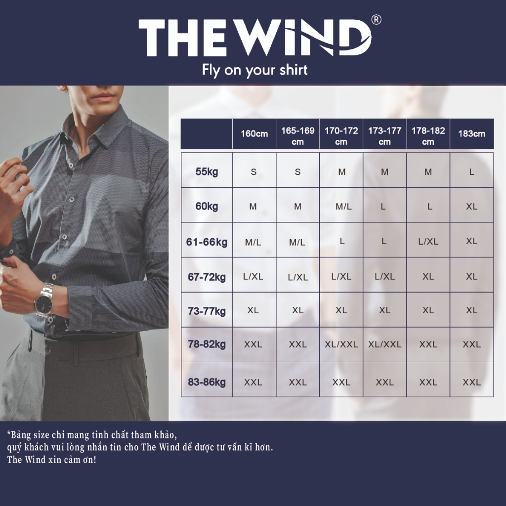 Áo sơ mi nam trắng tay dài có túi THE WIND vải modal co dãn chống nhăn AR23148DT