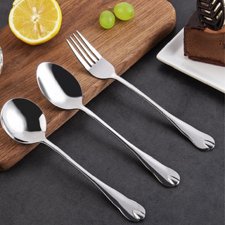 Thìa dĩa inox cao cấp,muỗng ăn cơm,nĩa,cán giọt lệ -sáng bóng bền đẹp