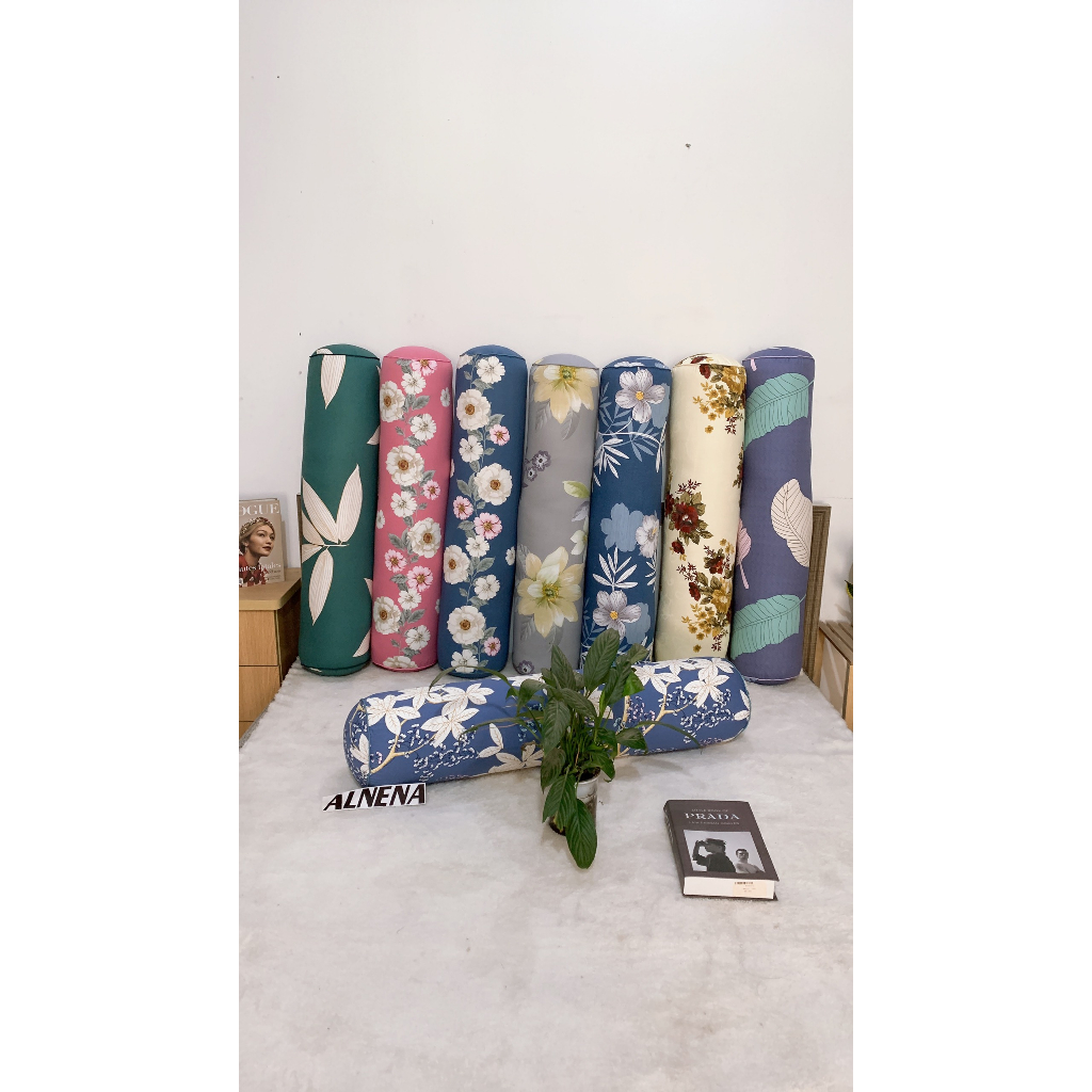 Gối ôm dài người lớn ALNENA cotton 100% vỏ ôm có khóa kéo tiện lợi phù hợp cho bé trên 7 tuổi size 30x95 cm
