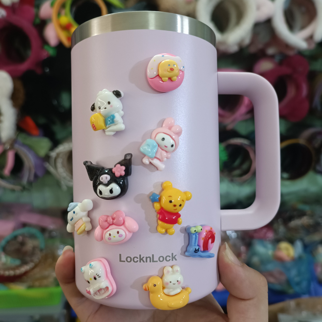 Set 10/50 sticker 3D bóng đẹp trang trí lông đèn  , DIY - làm slime,dán điện thoại, bình nước  - Selenshop