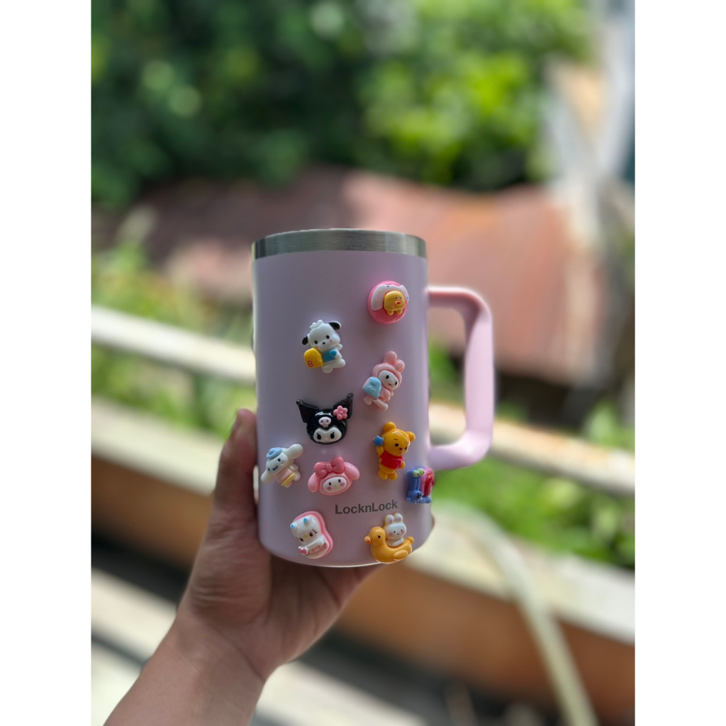 Set charm 3D, DIY,  sticker 3D trang trí lồng đèn trung thu toploader, bình nước,slime  Selenshop