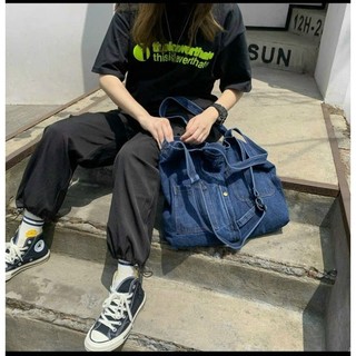 Túi đeo 2 kiểu, chất jeans: JEANS