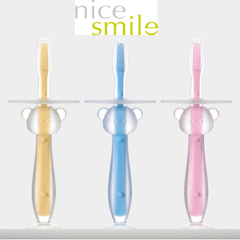Bàn chải Silicone dành cho trẻ em, Bàn chải trẻ em, Bàn chải lưỡi cho bé