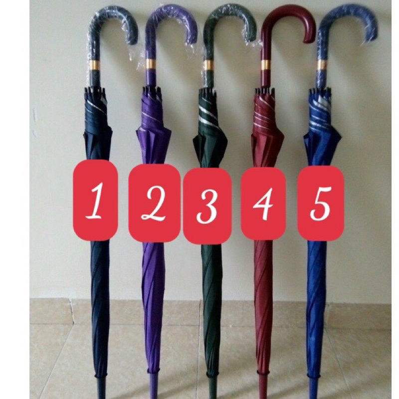 Ô Dù Cầm Tay Cán Dài Che Mưa Che Nắng, chống tia UV, loại SIÊU TO rộng 130cm, khung thép chắc chắn