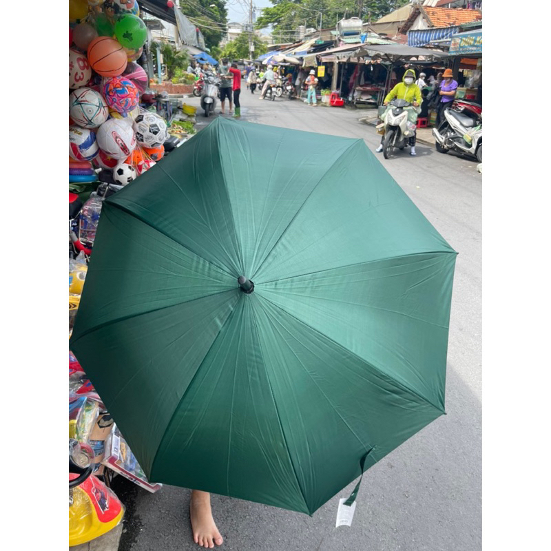 Ô Dù Cầm Tay Cán Dài Che Mưa Che Nắng, chống tia UV, loại SIÊU TO rộng 130cm, khung thép chắc chắn