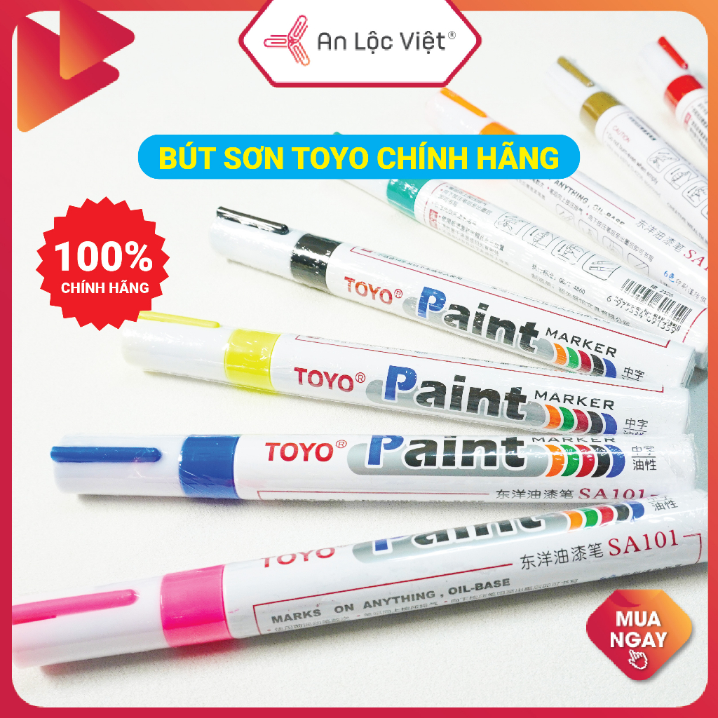 Bút Sơn TOYO chính hãng 100% Nhật Bản, Bút Sơn vẽ lốp, Viết - Đánh dấu trên mọi chất liệu