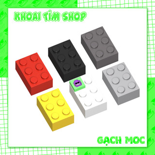 Combo 5 part gạch 2x3 - phụ kiện đồ chơi lắp ráp gạch moc tương thích 3002