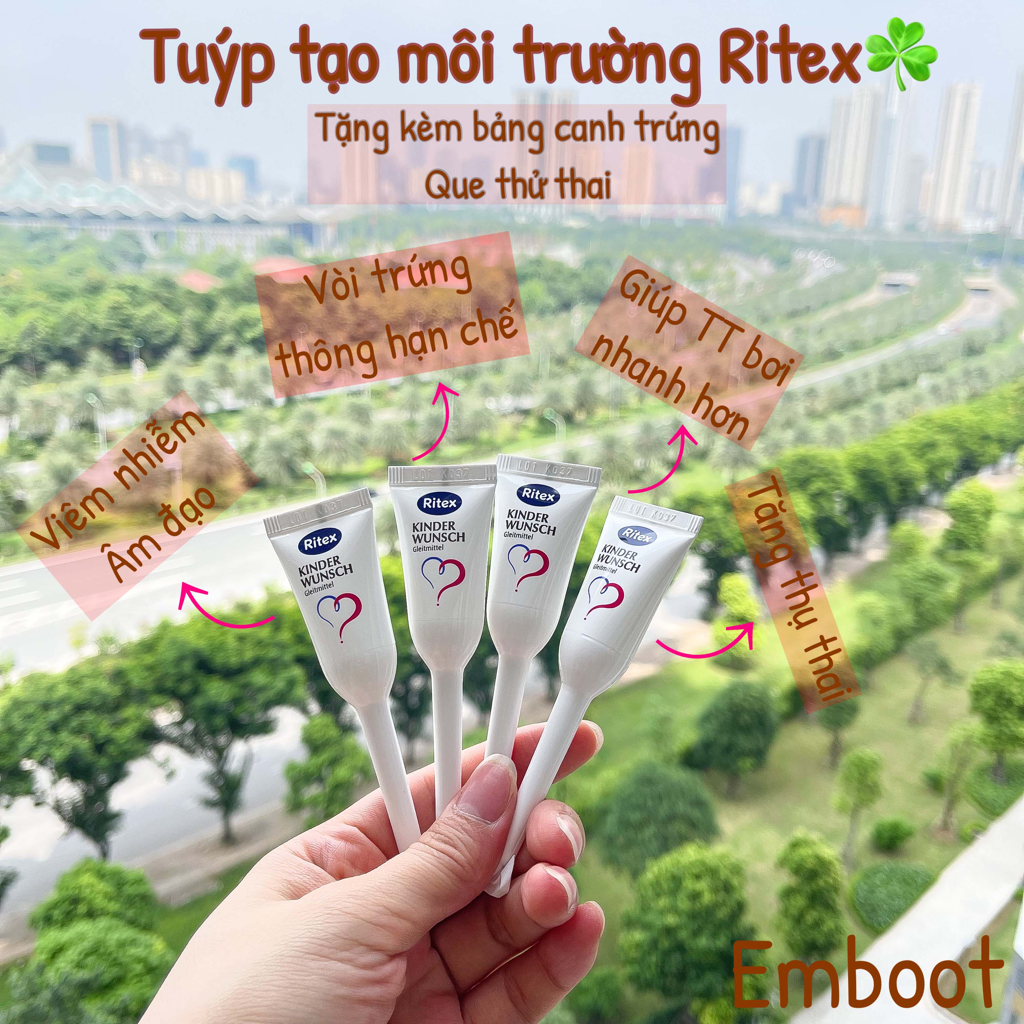 Ritex tạo môi trường kinderwusch Hộp 8 tuýp EMBOTT22