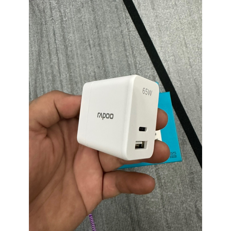 Củ sạc nhanh GAN 65W Rapoo PA65,PD,QC3.0