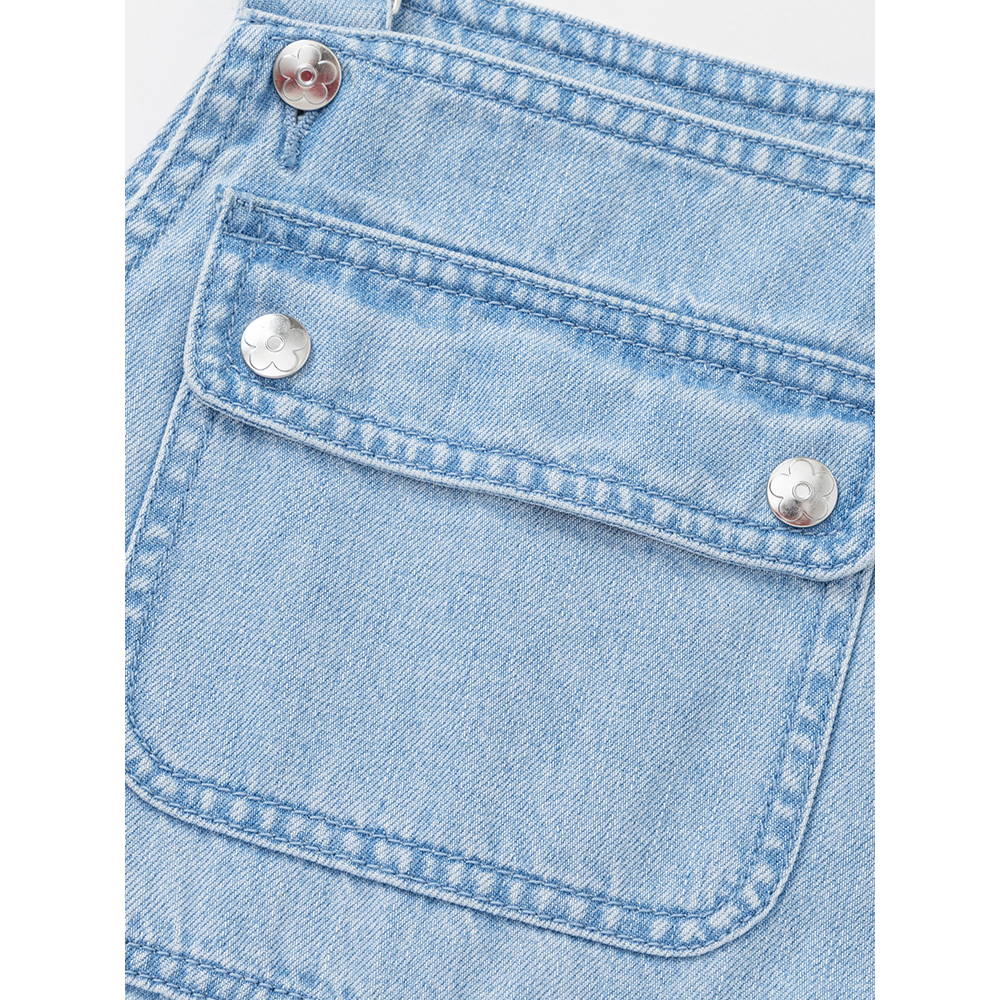 Yếm quần bé gái chất jeans BALABALA - KIDS 202223110001