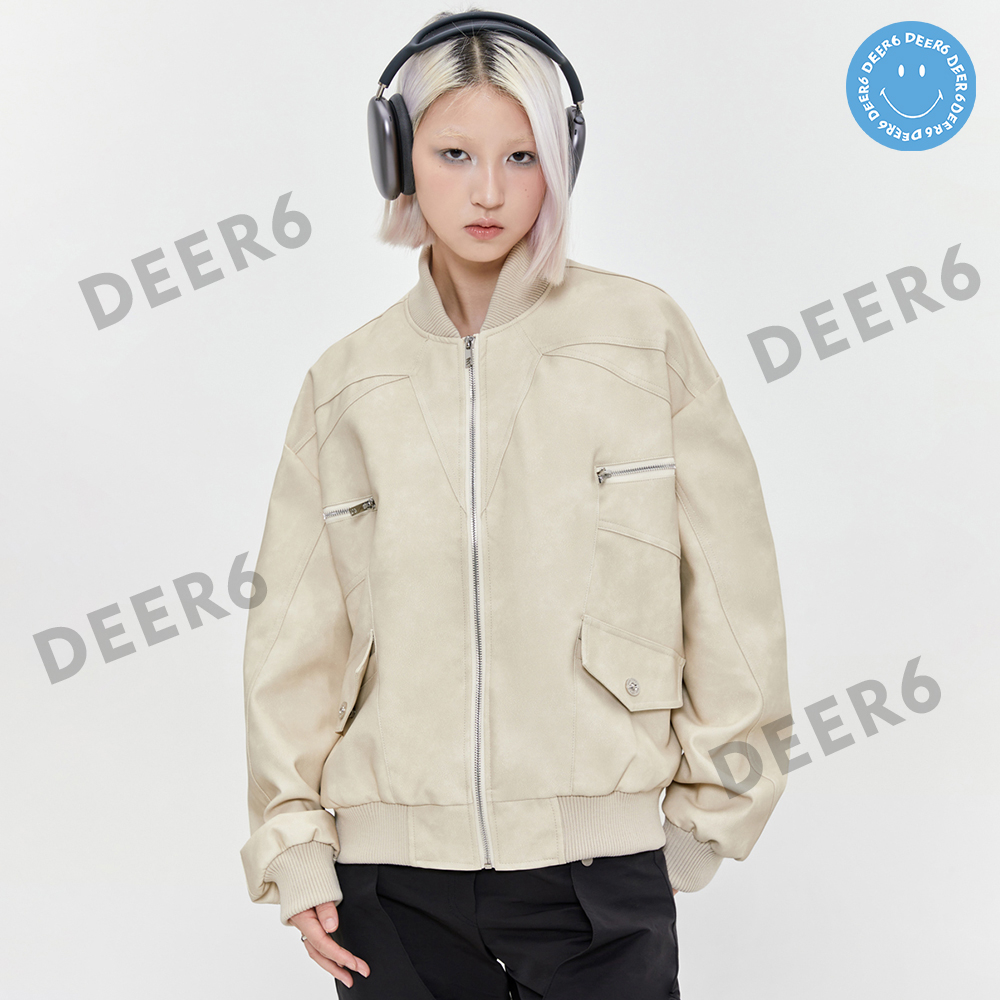 Áo khoác bomber jacket Made Extreme 230676 oversize nam nữ màu đen, tím, be