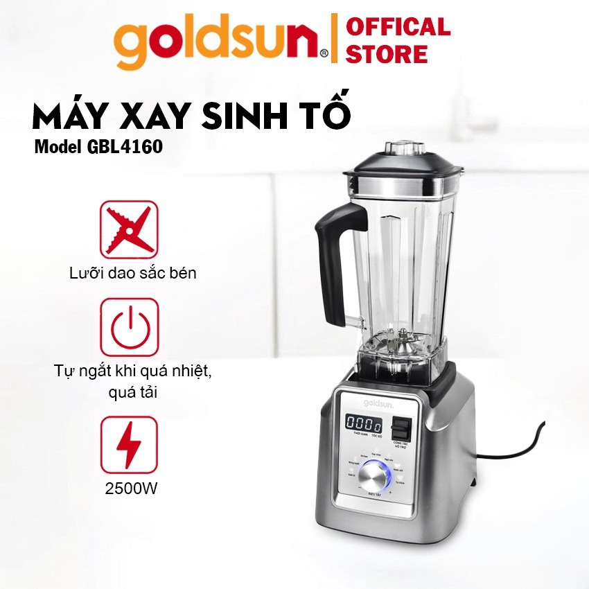 Máy xay sinh tố Goldsun GBL4160 công nghiệp, công suất lớn, 7 chức năng lựa chọn