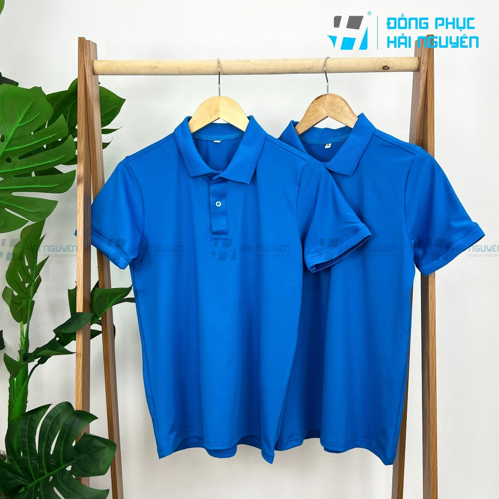 Áo thun polo đồng phục trơn dành cho Nam Nữ chất vải cao cấp 4 chiều BO GÂN