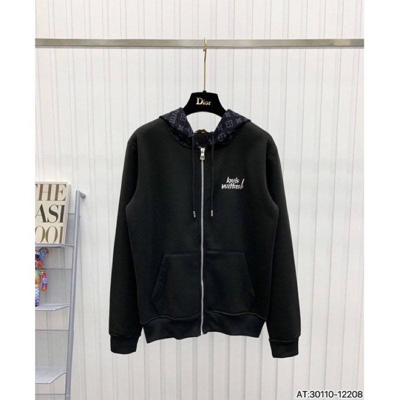 Áo Khoác nỉ DiOr, LV, Họa Tiết Cún Con, Unisex, Form Rộng, Nỉ Len, Dày Dặn hot trend 2023