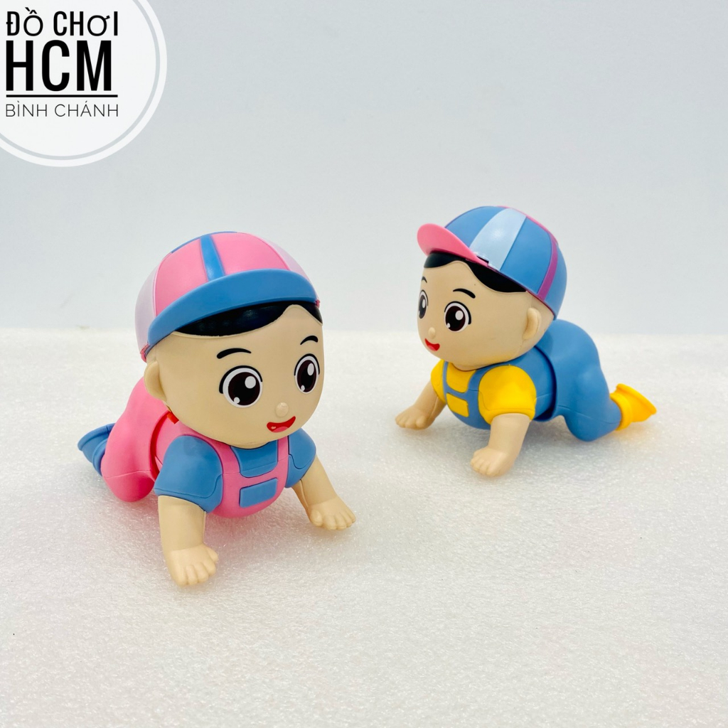 Đồ chơi trẻ em bé tập bò đội mũ, ngậm ti giúp kích thích các bé học tập bò theo rất dễ thương
