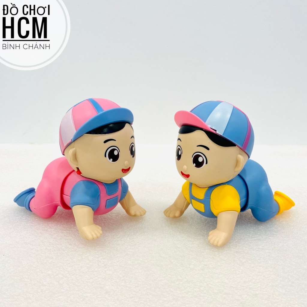 Đồ chơi trẻ em bé tập bò đội mũ, ngậm ti giúp kích thích các bé học tập bò theo rất dễ thương