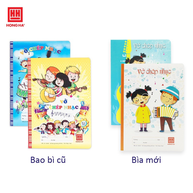 Vở chép nhạc School Hồng Hà 0503 - 32 trang