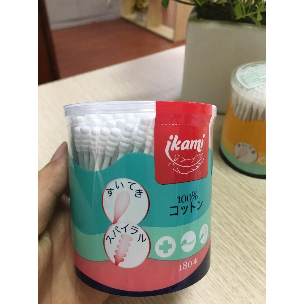 Tăm bông kháng khuẩn Ikami nhật bản Dành cho người lớn và trẻ sơ sinh hàng chính hãng