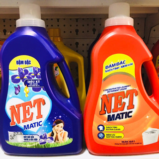 Nước giặt đậm đặc net matic 3,3kg, 3,6kg
