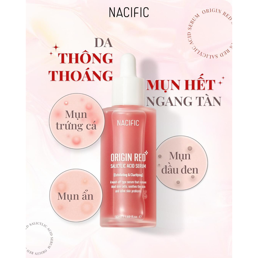 Tinh chất Tẩy Da Chết Hoá Học Dịu Nhẹ Nacific Origin Red Salicylic Acid Serum 20ml