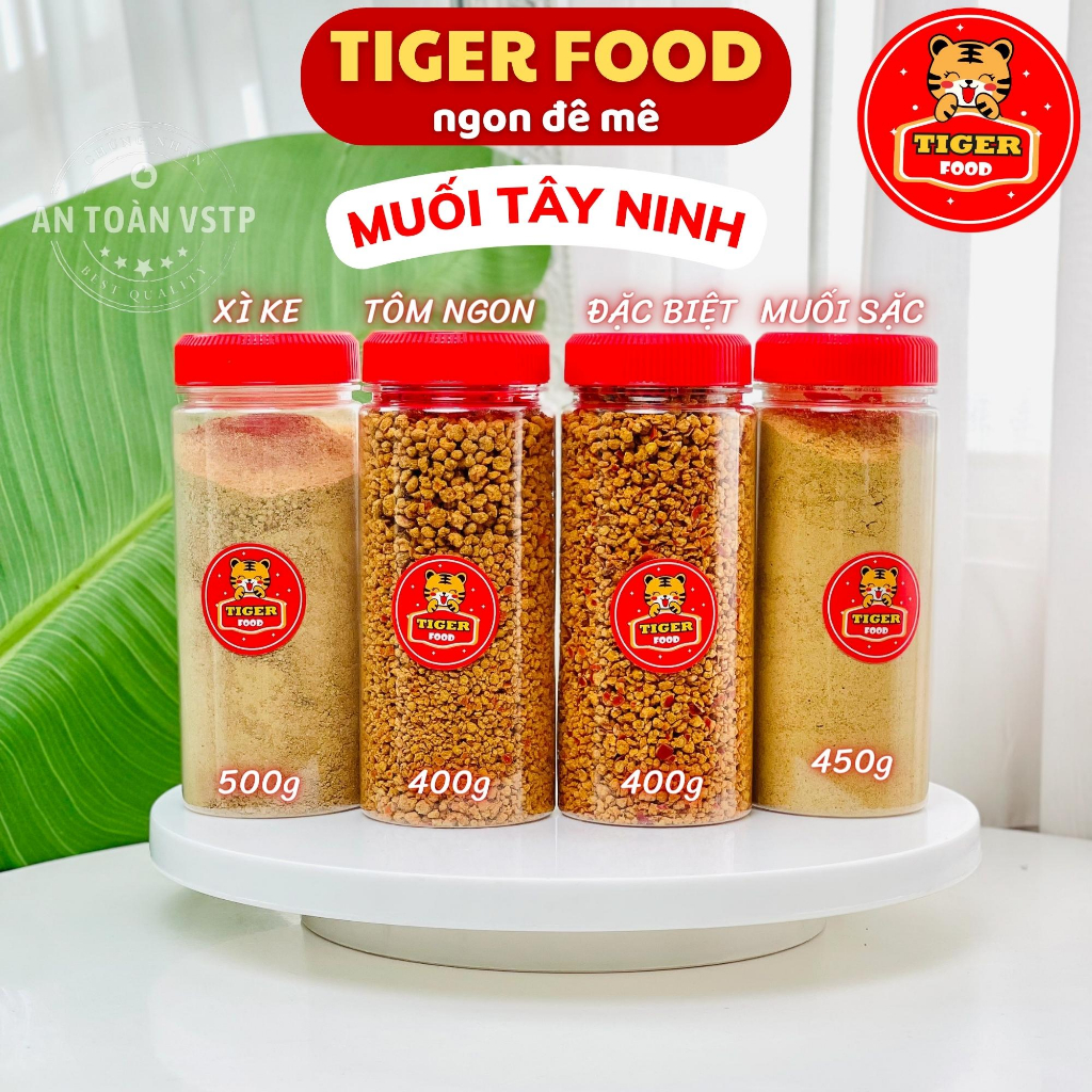 Muối tôm Tây Ninh hũ lớn TIGER FOOD Muối tôm tây ninh đặc biệt loại ngon sử dụng chấm trái cây hoặc ăn bánh tráng