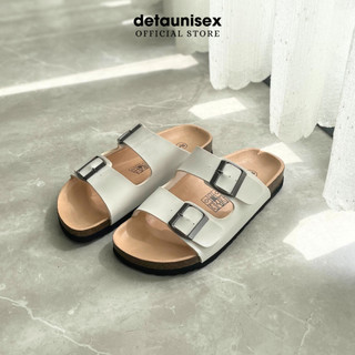 Dép đế trấu quai ngang 2 khoá Birken phong cách thời trang DETAUNISEX - DETA21