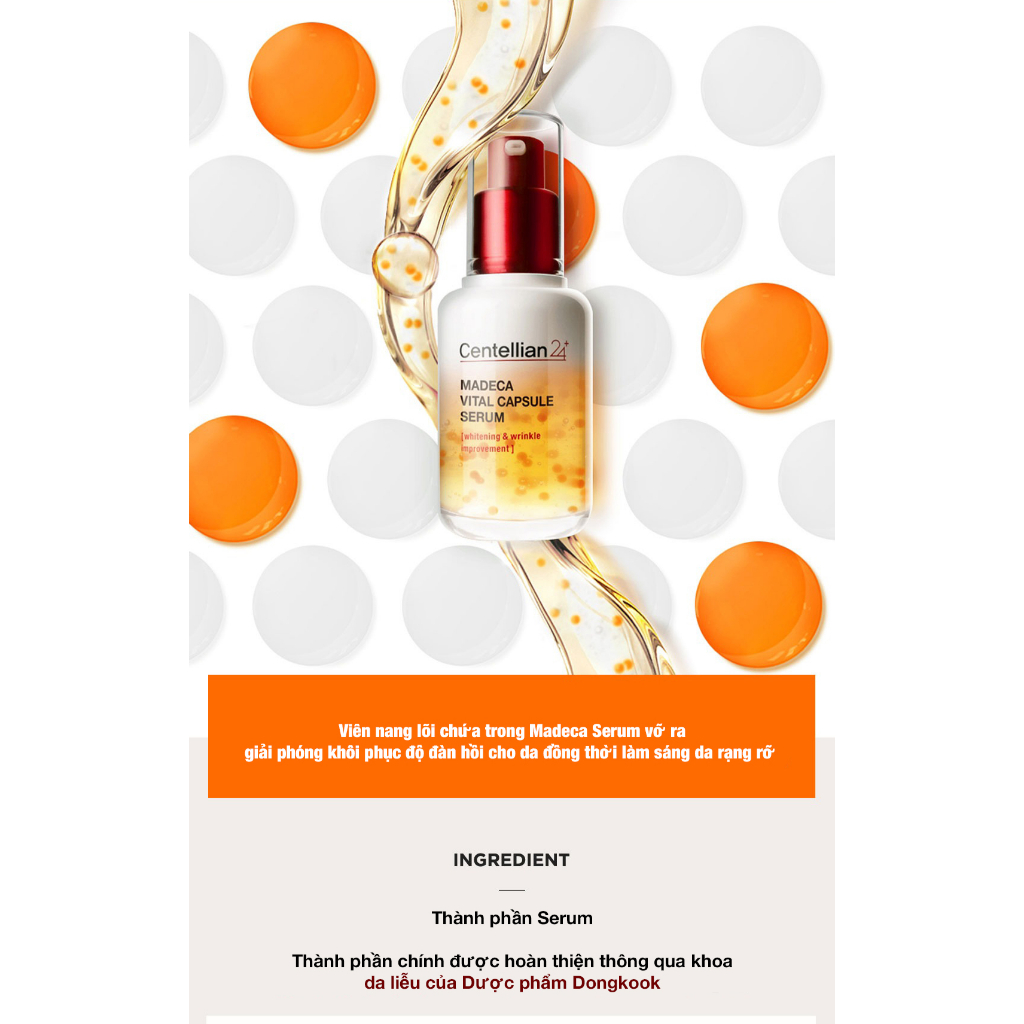 SN0569 - Tinh chất làm trắng và chống lão hóa CENTELLIAN 24+ Madeca Vital Capsule Serum 50ml