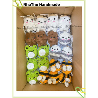 [ Handmade ] Móc khóa len gấu We Bare Bears bằng len