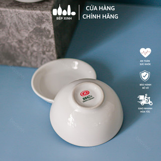 Chén chấm và dĩa chấm trắng trơn - Sứ Hảo Cảnh