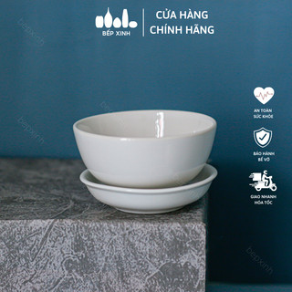Chén chấm và dĩa chấm trắng trơn - Sứ Hảo Cảnh