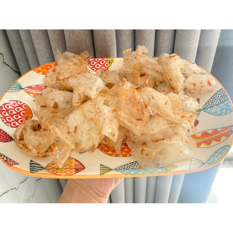 Bánh tráng muối sặc + hành phi