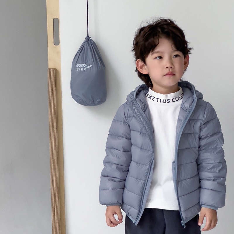 Áo phao siêu nhẹ lông vũ xịn xò cho bé trai bé gái có 8 màu size từ 13-45 cân