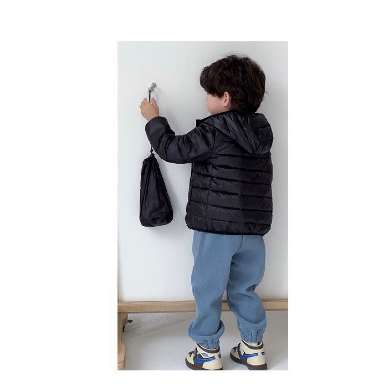 Áo phao siêu nhẹ lông vũ xịn xò cho bé trai bé gái có 8 màu size từ 13-45 cân