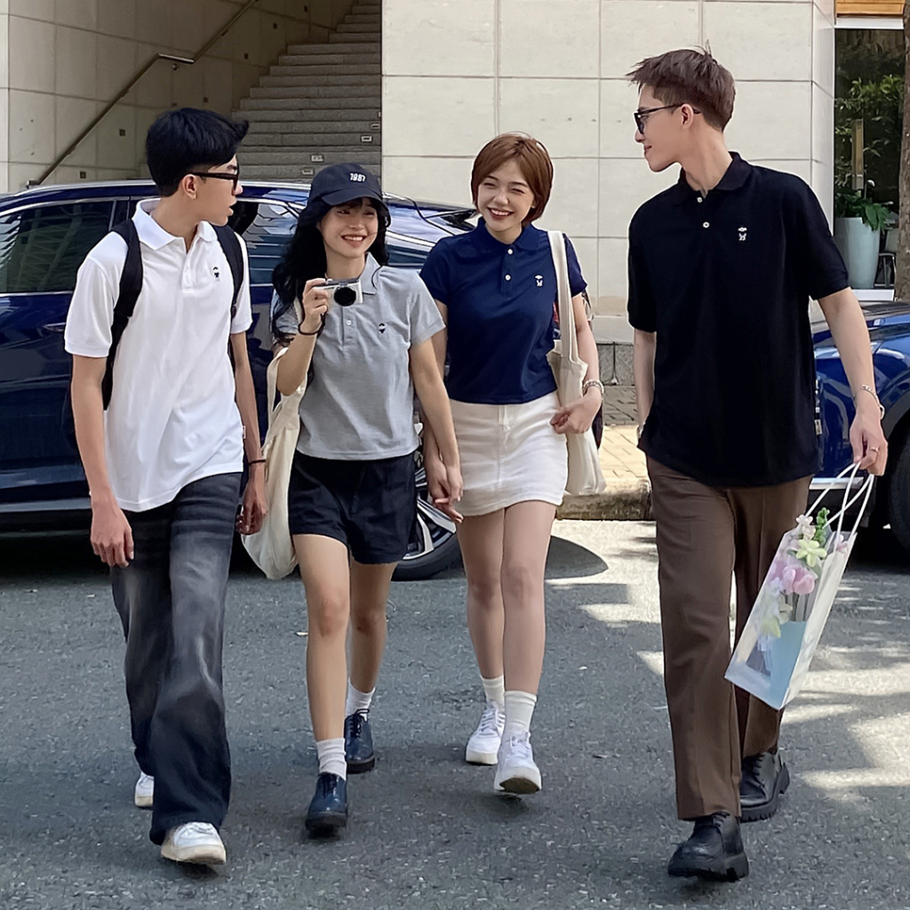 Áo Polo Grau Premium Logo Thêu