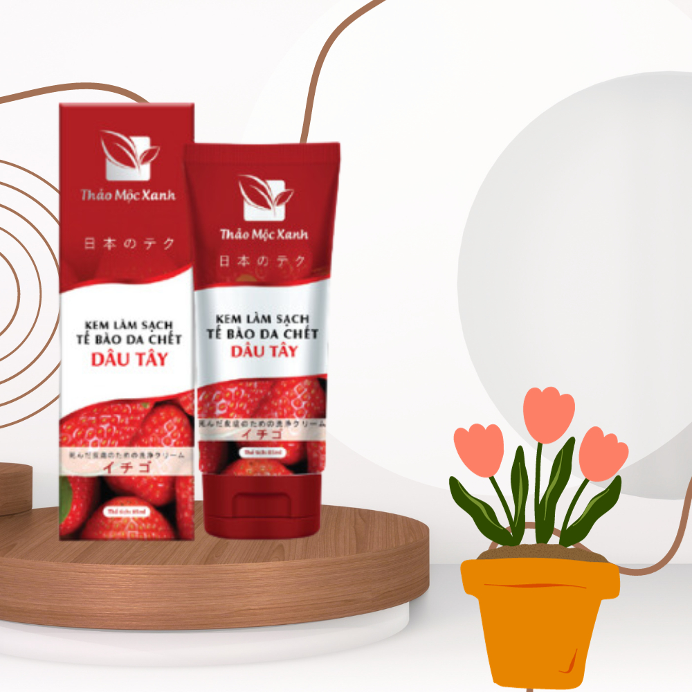 Kem làm sạch tế bào da chết Dâu Tây loại bỏ bã nhờn, trắng sáng mịn màng 85ml | BigBuy360 - bigbuy360.vn