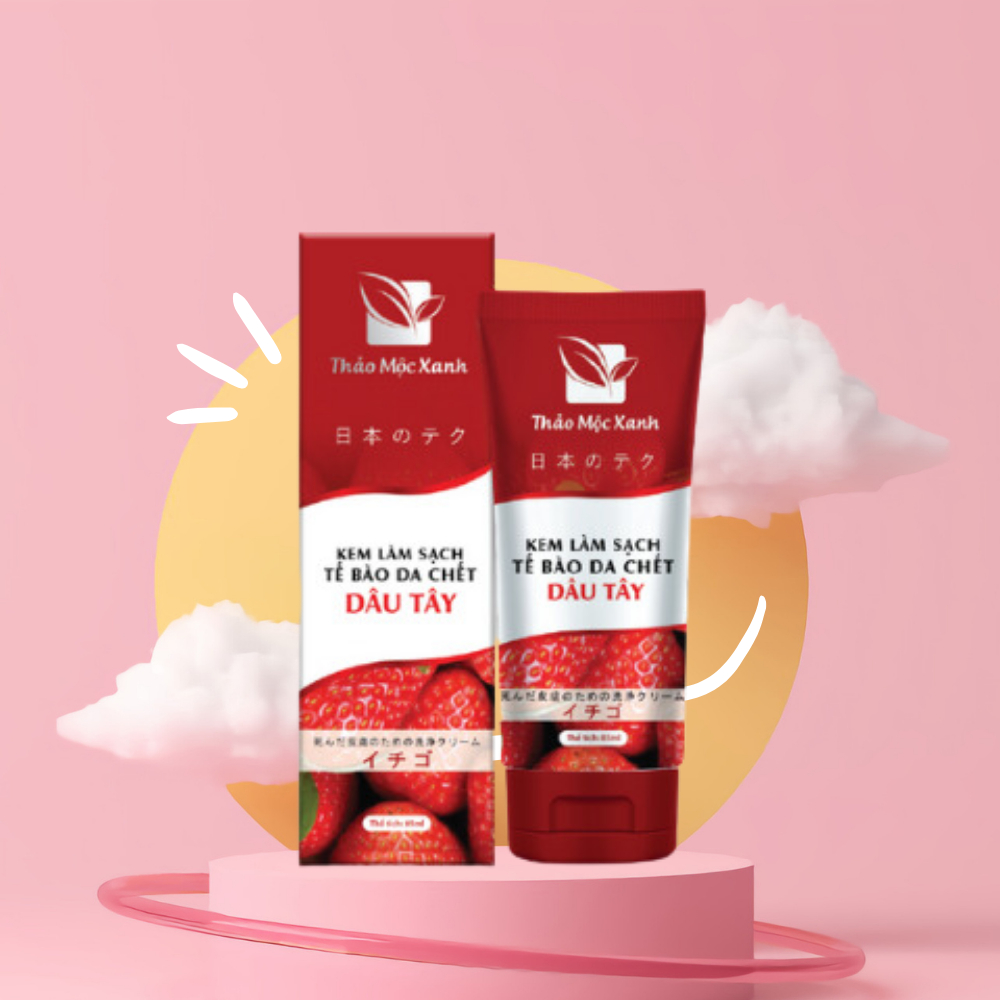 Kem làm sạch tế bào da chết Dâu Tây loại bỏ bã nhờn, trắng sáng mịn màng 85ml | BigBuy360 - bigbuy360.vn