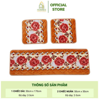 Thảm trải ghế lót lông siêu ấm GỒM 1 TẤM DÀI 2 TẤM VUÔNG H1