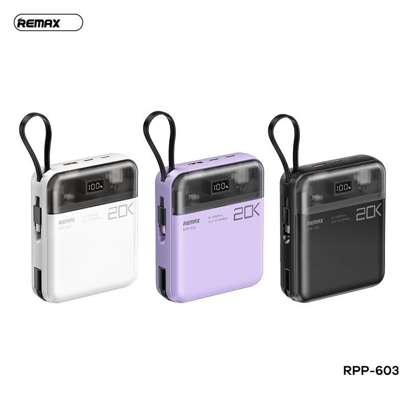 Pin dự phòng sạc nhanh 22.5W Remax RPP-603 20.000mah
