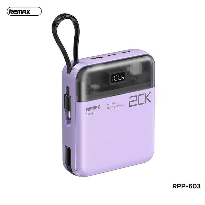 Pin dự phòng sạc nhanh 22.5W Remax RPP-603 20.000mah