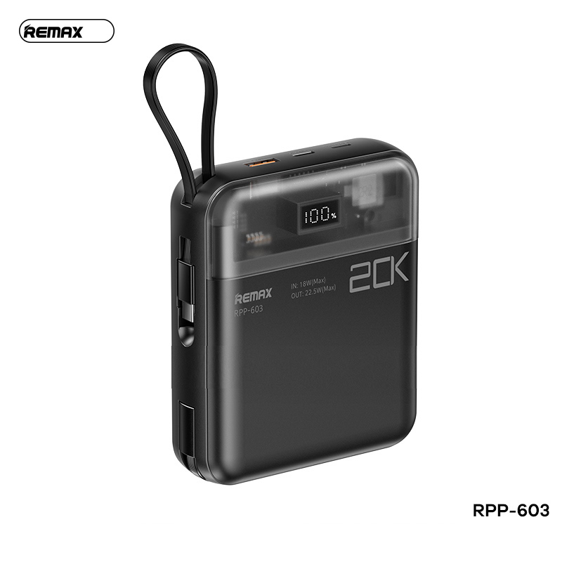 Pin dự phòng sạc nhanh 22.5W Remax RPP-603 20.000mah